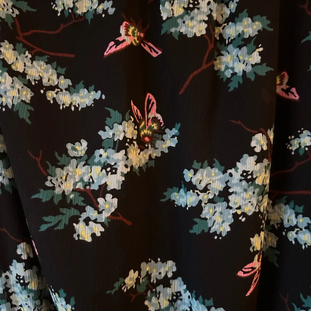 J. Crew Smock-waist Midi Dress in botanical bees print - Picture 4 of 5